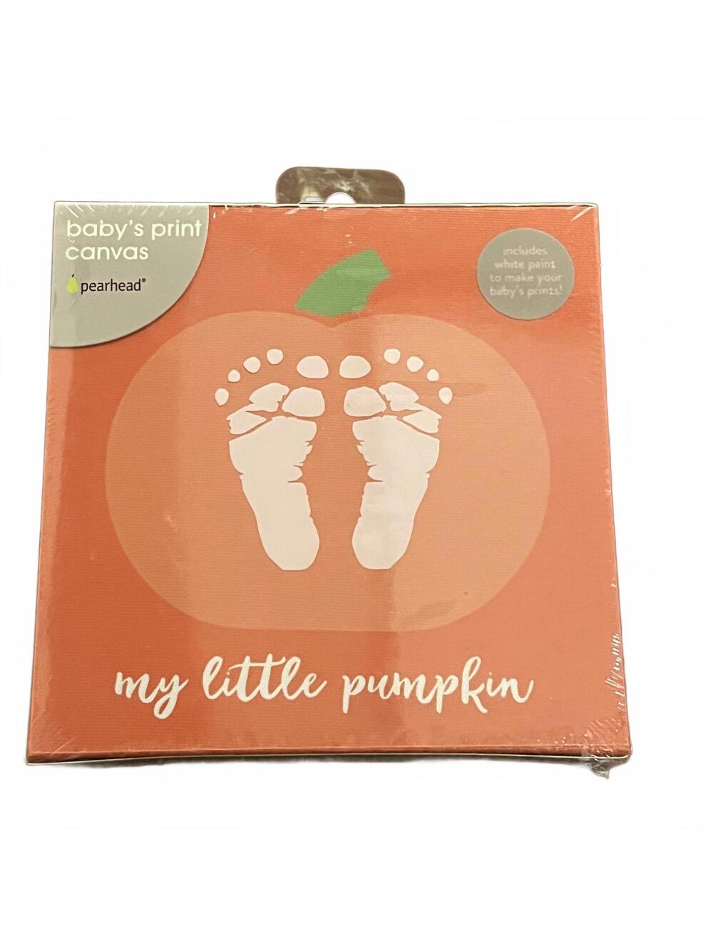 Pearhead Baby Pumpkin Halloween DIY Print Canvas
